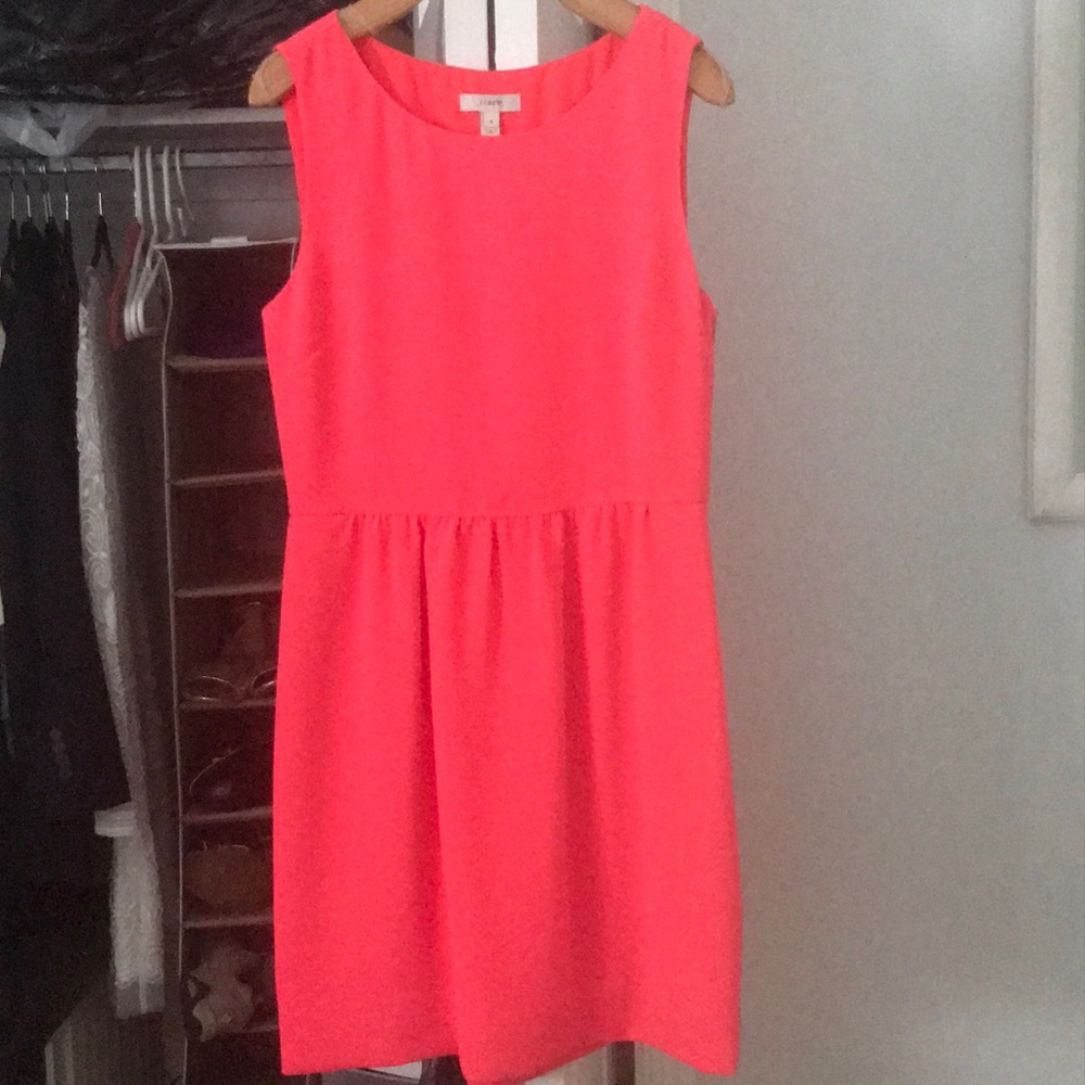 Simple Jcrew Coral Dress